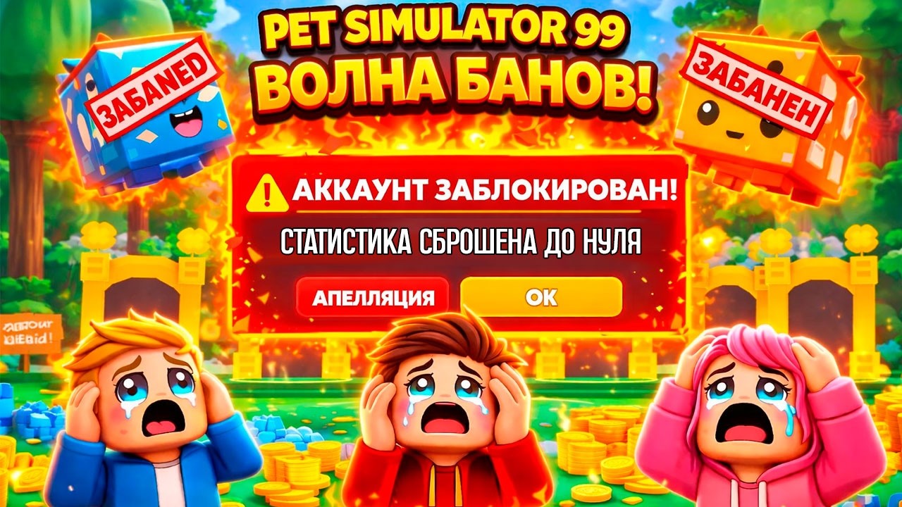 МАССОВЫЙ БАН И ОБНУЛЕНИЕ! PET SIMULATOR 99