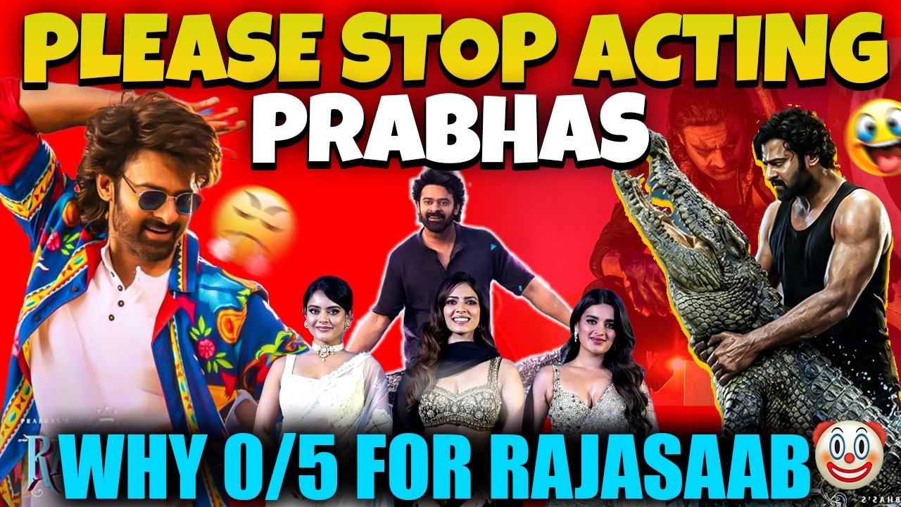 PLEASE STOP ACTING PRABHAS🤣 பேய் படம்❌ காஜி படம்✅Why 0/0 for Rajasaab 🤡#rajasaab #troll