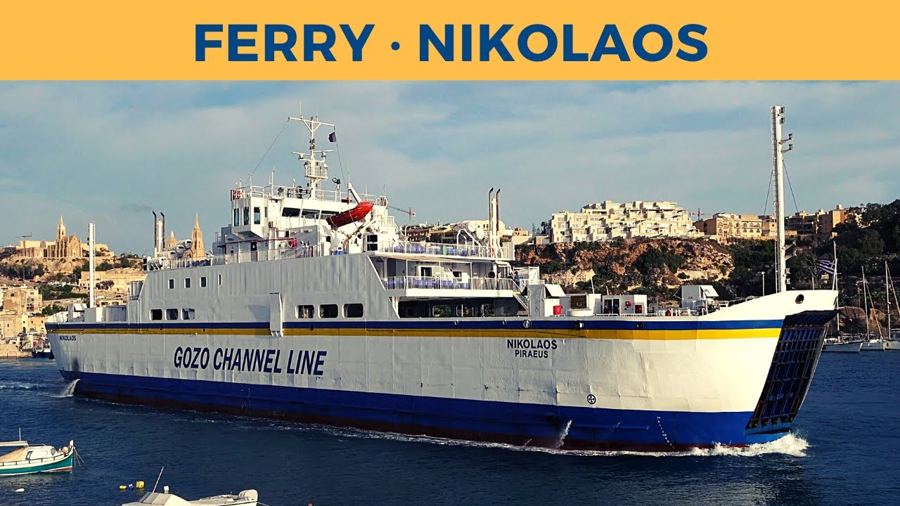 Departure of ferry NIKOLAOS, Mġarr (Gozo Channel Line)