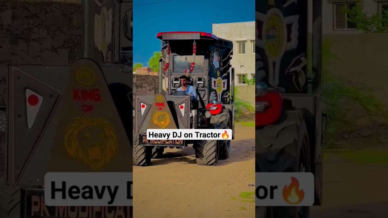 DJ na traktorze Mahindra | #modified #modifiedtractor #mahindra #dj #tractor