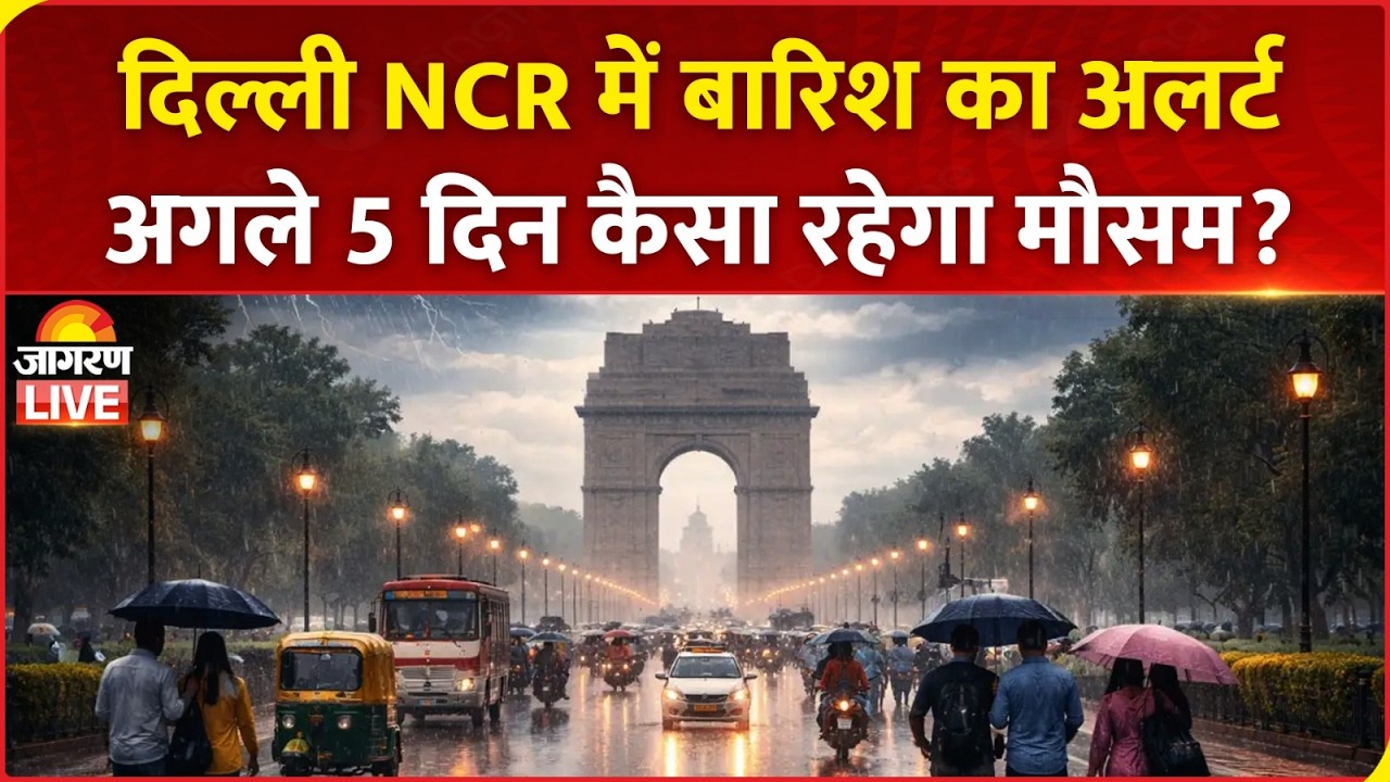 Weather Update Today Live: Delhi NCR में भारी बारिश, अगले 5 दिन कैसा रहेगा मौसम?। IMD Alert Monsoon