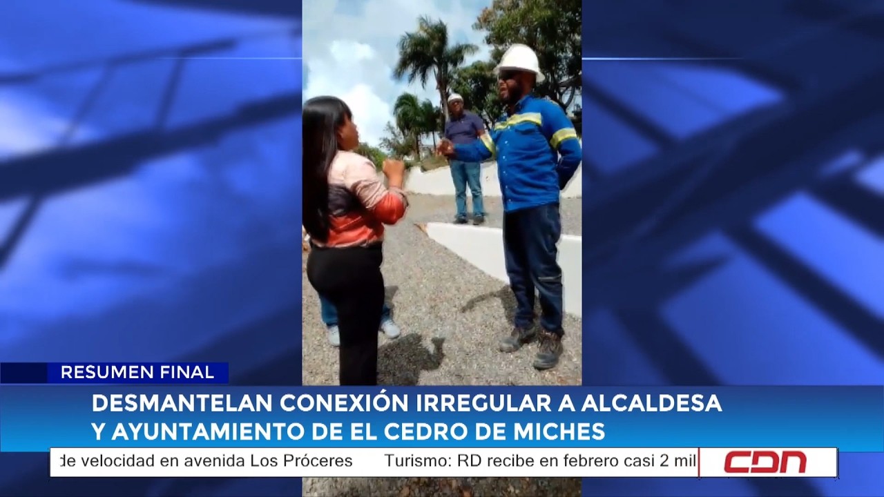 Desmantelan conexión irregular a alcaldesa y Ayuntamiento de El Cedro de Miches