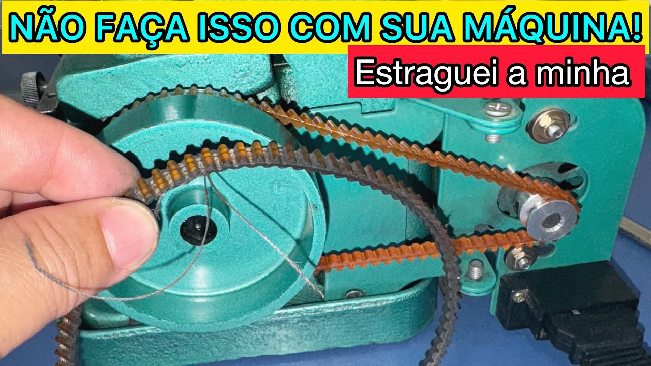 Como regular maquina de costura ⭐️ Como trocar a correia da overlock chinesinha #costurandocomtiago