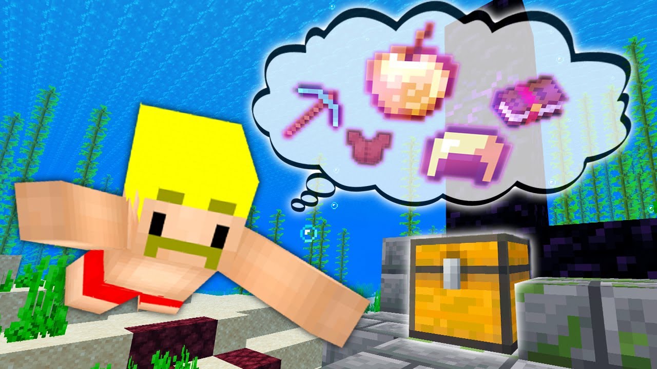 【マイクラ】エンチャントされたアイテム集め早抜け対決！
