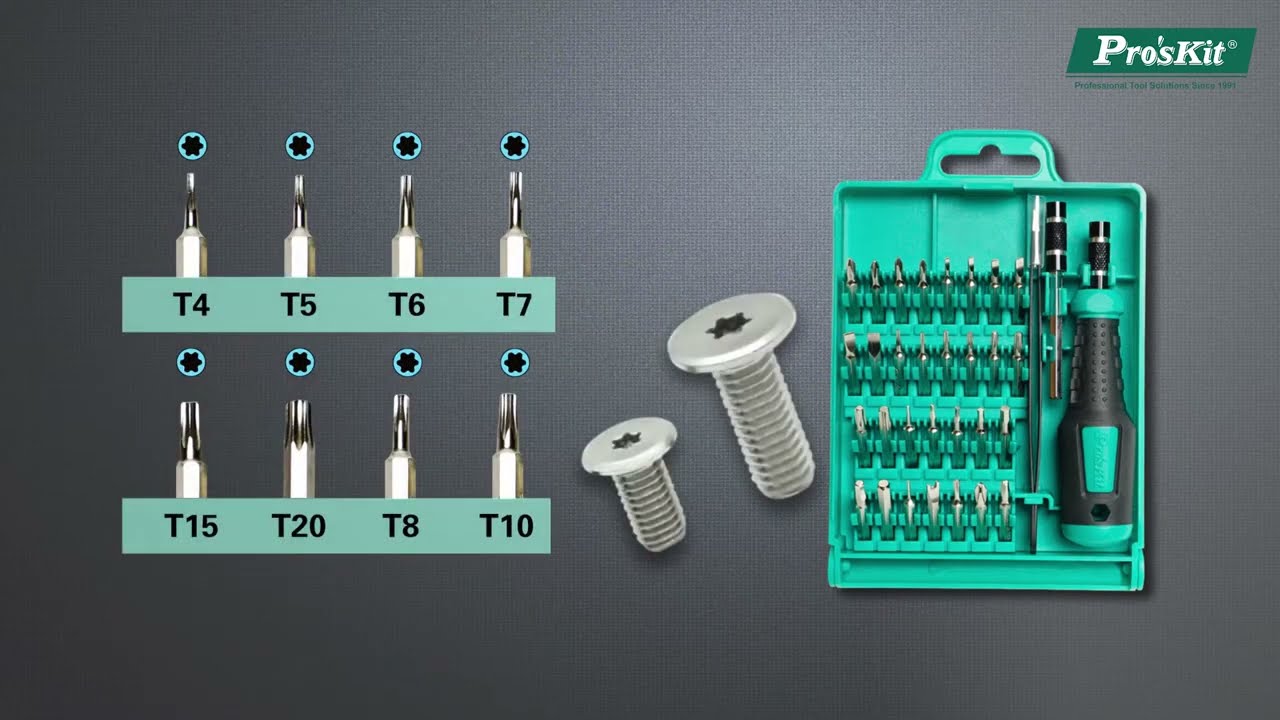 Pro'sKit SD-9826: Пълен комплект прецизни отвертки 33-в-1 за всякаква електроника!