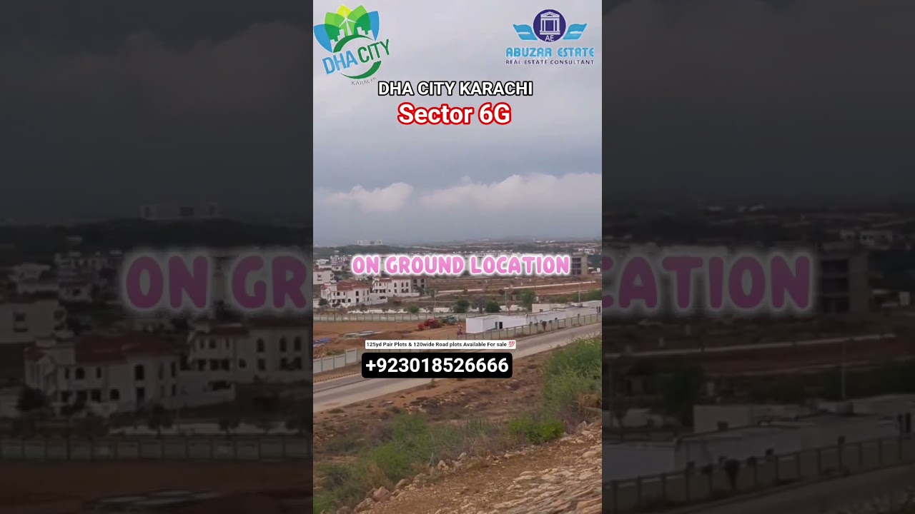 DHA City Karachi Sector 6G Plots For Sale | Best Investment & Low Budget Options