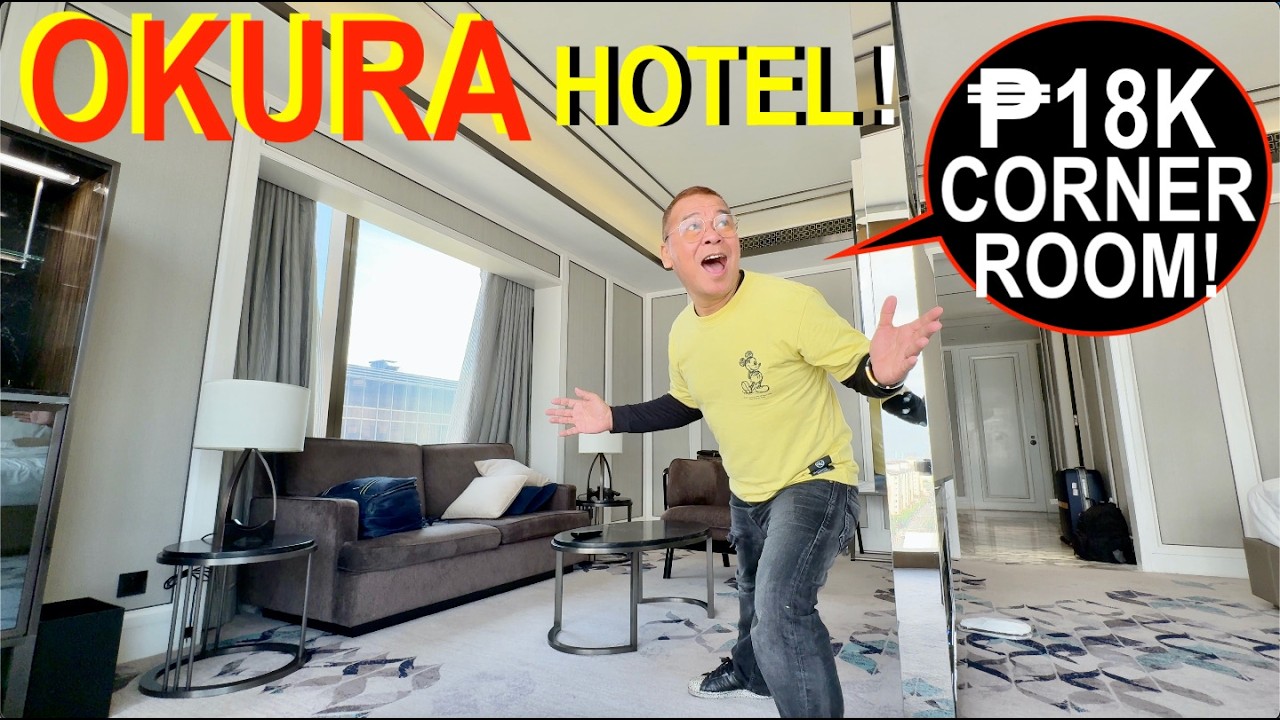 INSIDE an ₱18K ROOM at OKURA Hotel in NEWPORT!🇵🇭🇯🇵 ROOM at POOL Tour! Mas OK ba sa OKADA..