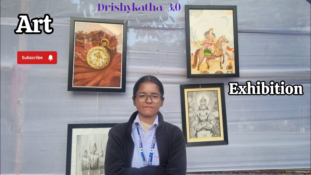 Art exhibition in my college 🎨✨️ #vlog 