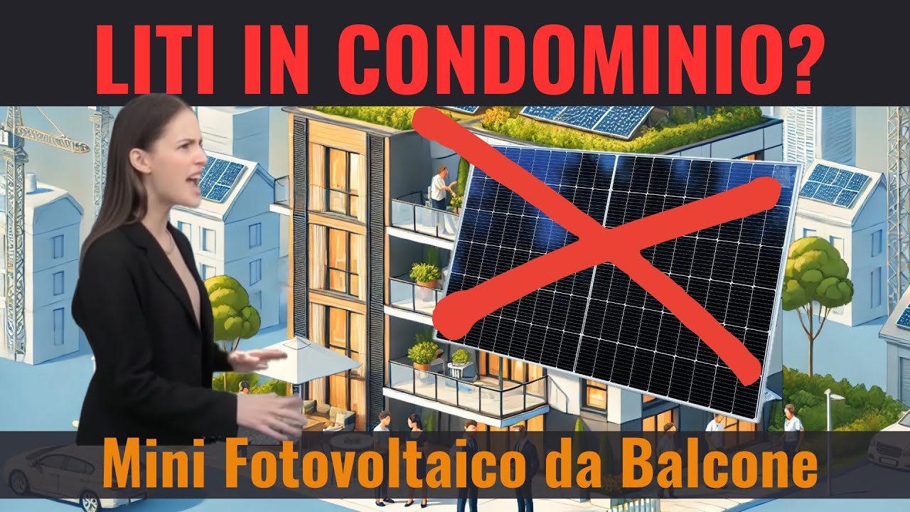 Mini Fotovoltaico in condominio: tutto quello che DEVI sapere per non litigare con i vicini !