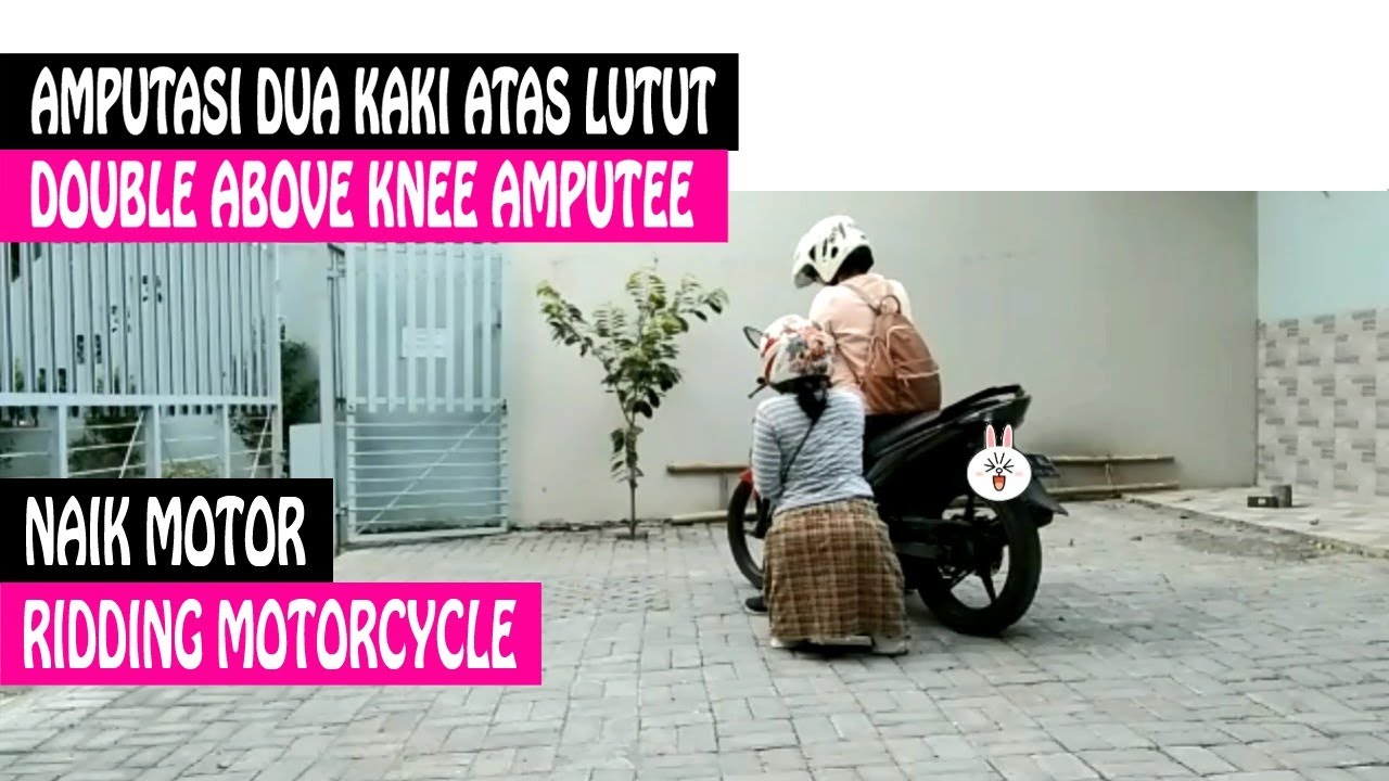 IVLOG 28|| AMPUTEE GIRL RIDDING MOTORCYCLE (2) || DISABILITAS || AMPUTASI