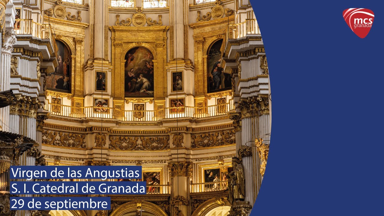 Procesión en el interior de la Catedral con la Virgen de las Angustias (29.09.2024)