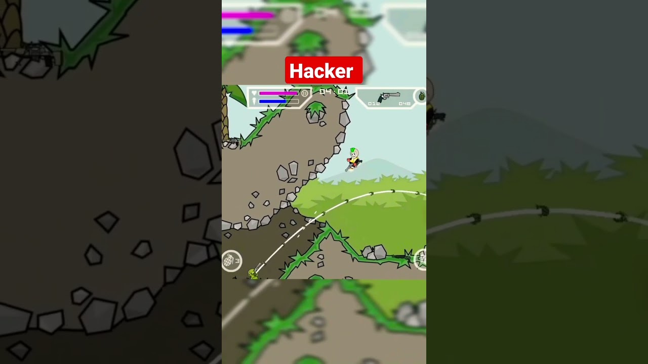 || Hacker 👽 || DA2 Mini Militia || #shorts #gaming #trending #viralshorts #minimilitia #foryou