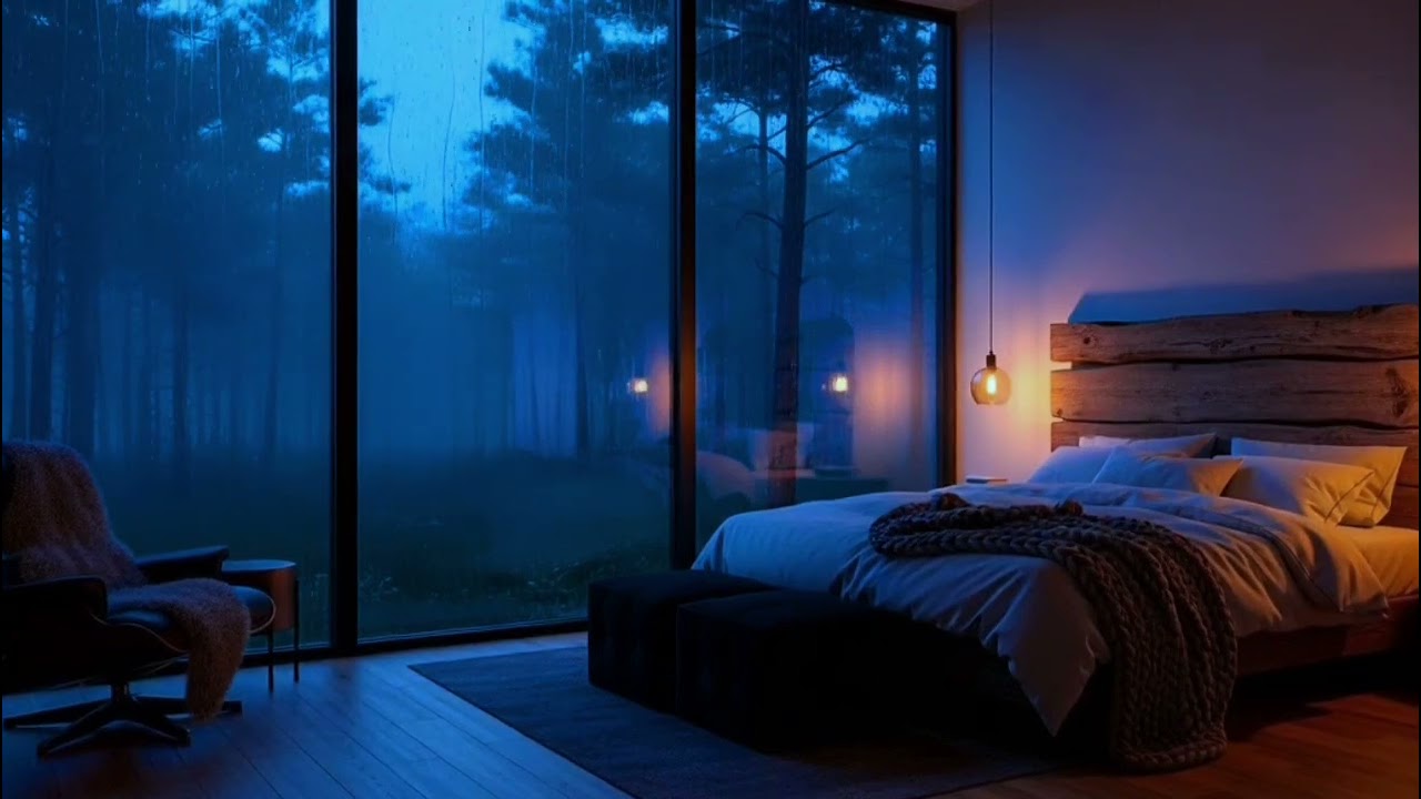 🌲 Soothing Rain in a Forest Cabin | Leave It On & Sleep Better