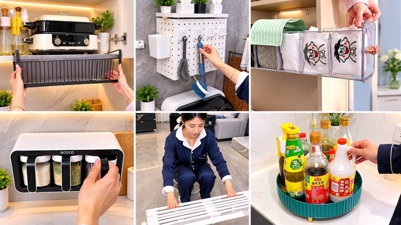 Amazon Unique Useful Spase Saving Kitchen Organiser Amazon Smart Kitchen Tools #amazon #gadgets 