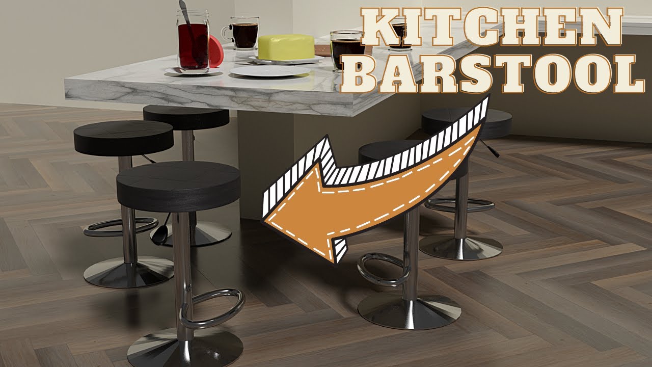 Blender 2.8 BAR-STOOL tutorial | 1/2 | BEGINNER