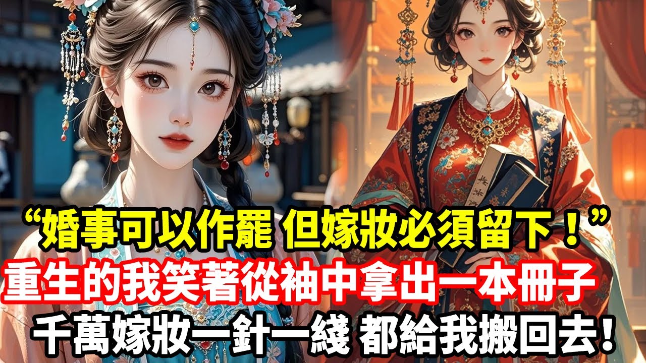 “婚事可以作罷，但嫁妝必須留下！”重生的我笑著從袖中拿出一本冊子，千萬嫁妝一針一綫，都給我搬回去！