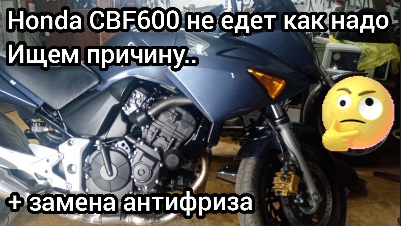 Honda CBF600 не едет.. +Замена антифриза..