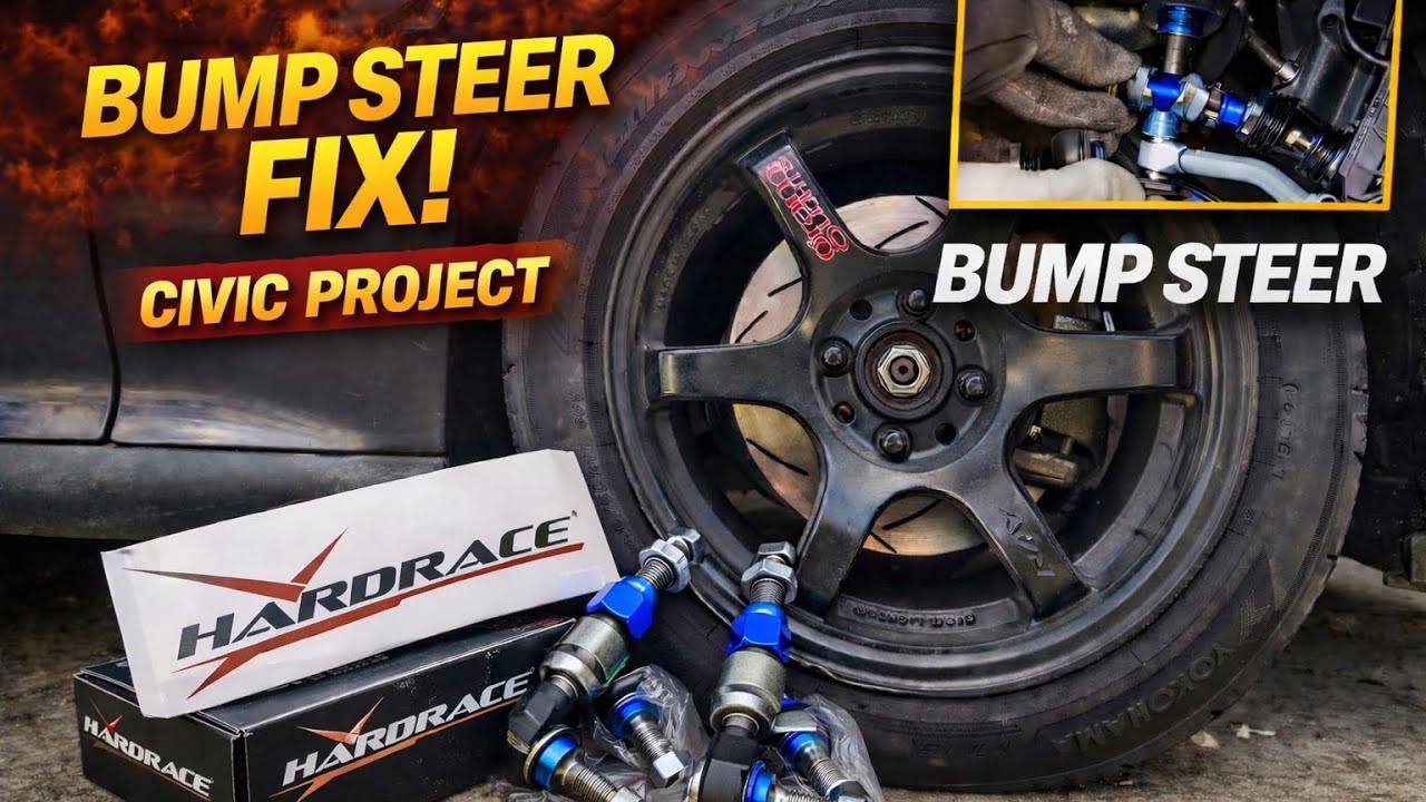 Project civic Vlog#7-Civic gets roll centre ball joint how to guide