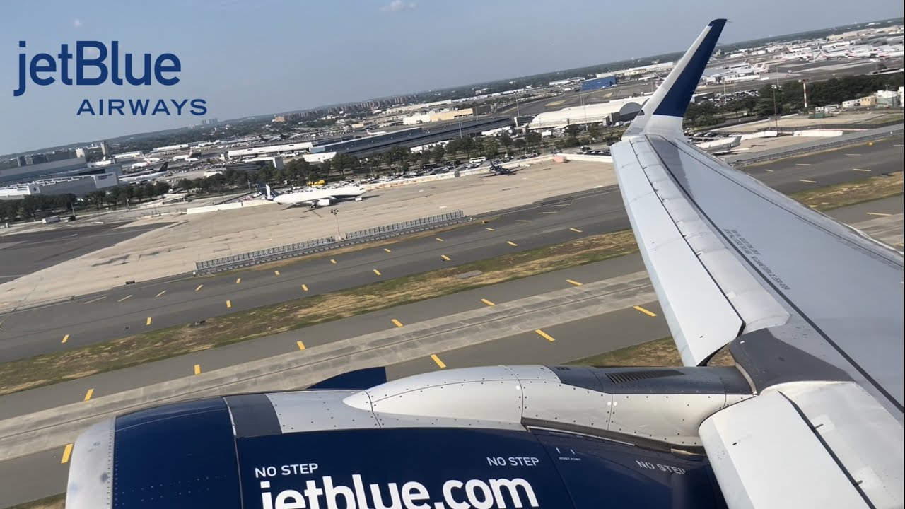JetBlue Airways A321Neo | Taxi + Takeoff | JFK New York | JetBlue711 to Las Vegas | RoopramAviation