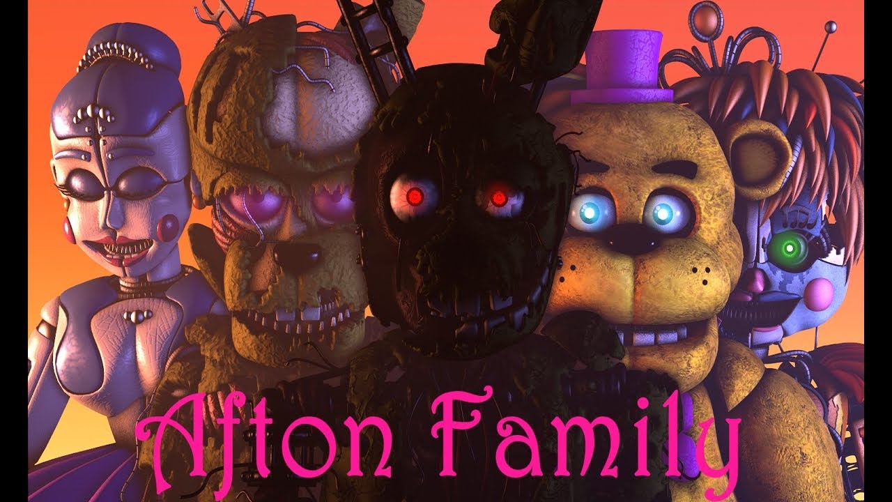 FNAF/SFM | Afton Family - KryFuZe (Remix)(FLASHING LIGHT!)