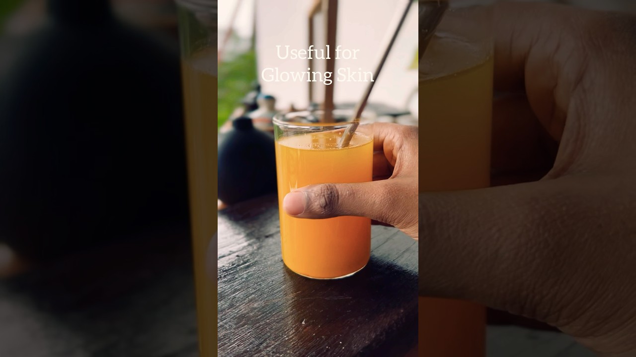 Golden water for clear Glowing skin #natural #asmrskincare #shorts #ytshort