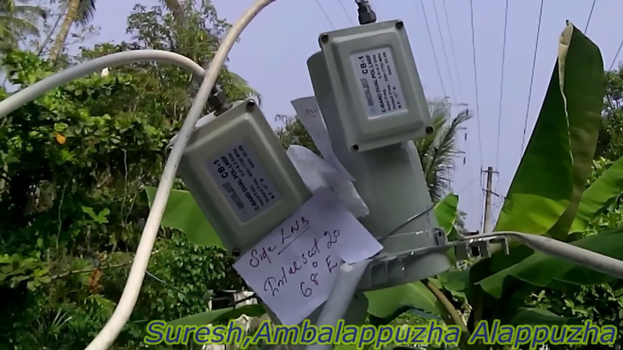 freedish intelsat17 66E and intelsat20 68E Multi lnb Installation