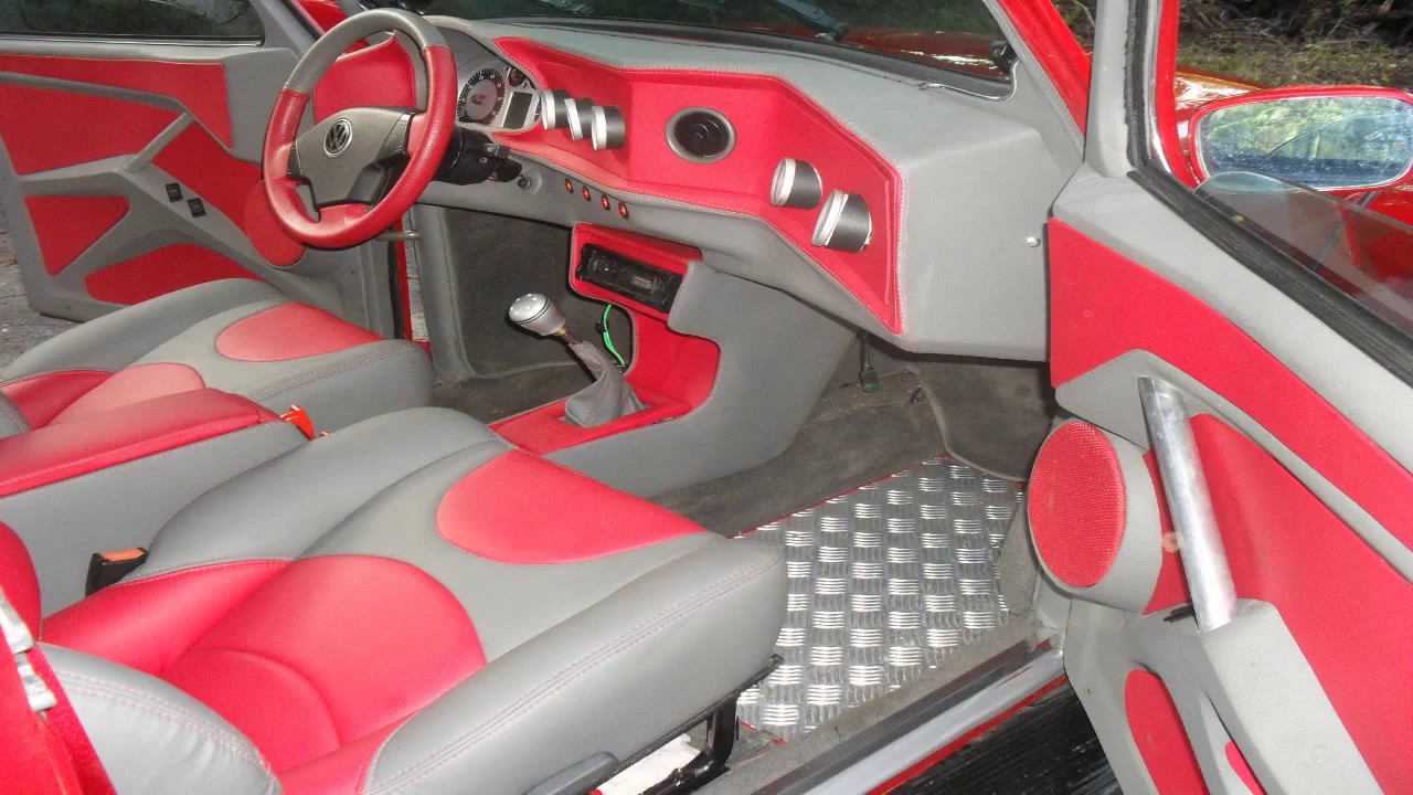 FUSCA VERMELHO CUSTOM- TOTALMENTE PERSONALIZADO POR FLAVIO MARIANO FLASH SOM CUSTOM ARTE EM EQUIPAR