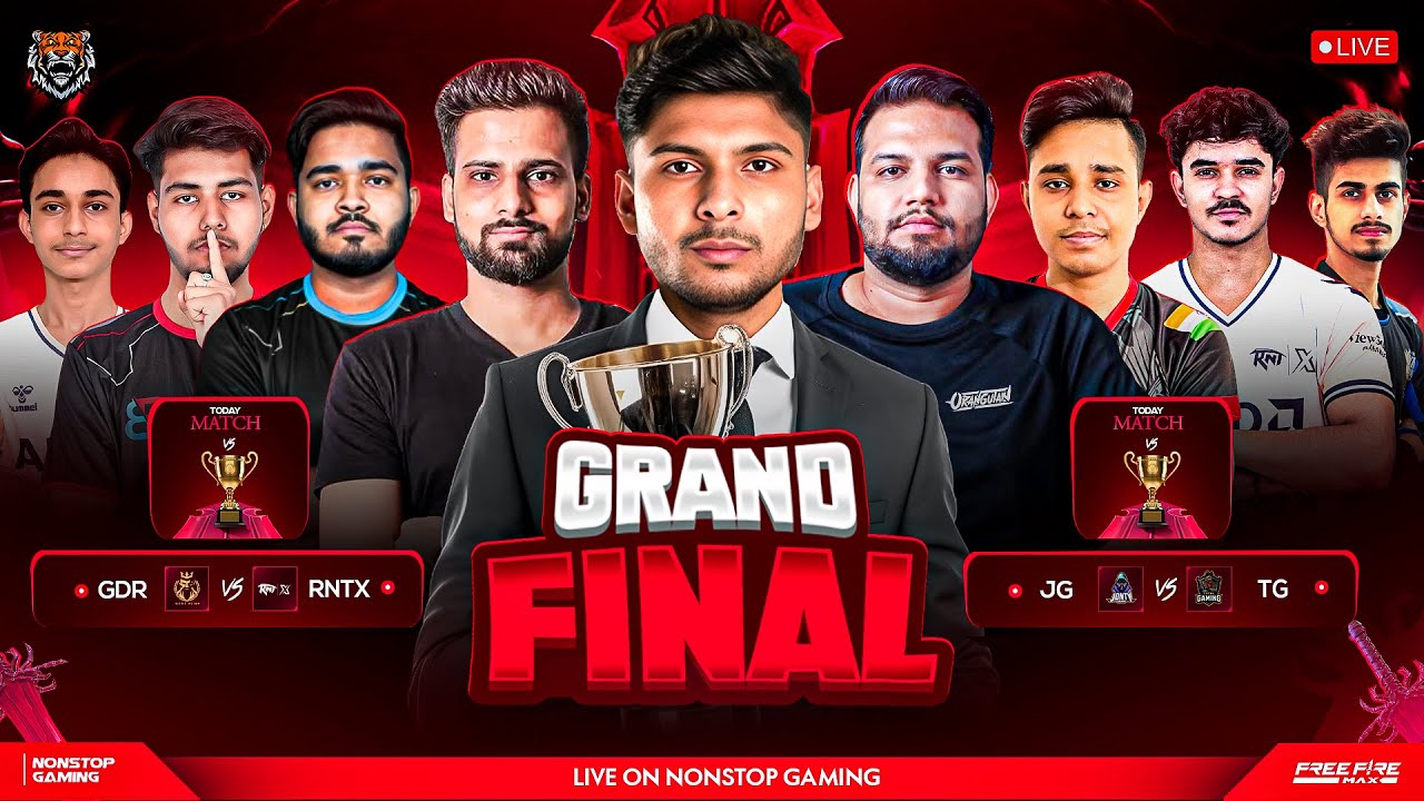 BOOYAH MASTERS CUP CS GRAND FINAL 🏆 ||  TG vs JG ||  RNTX vs GDR  #nonstopgaming