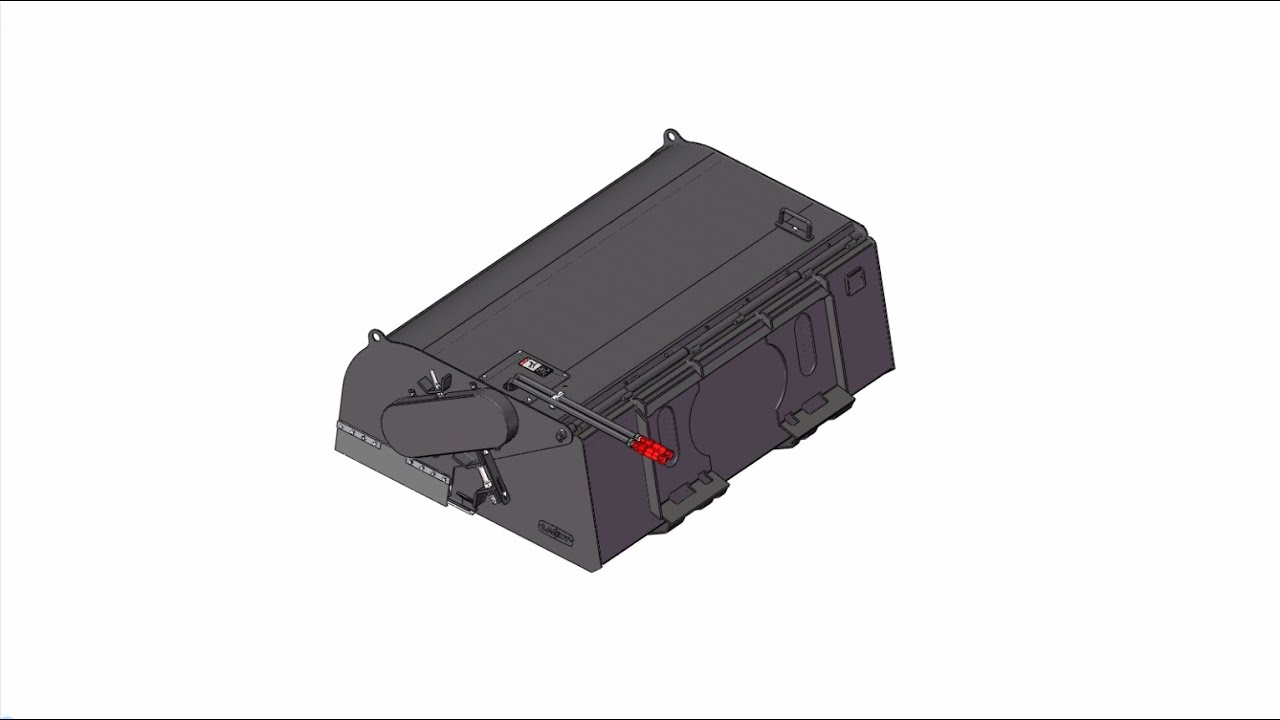 LANDY 72'' Skid Steer Pick up Box Broom Sweeper