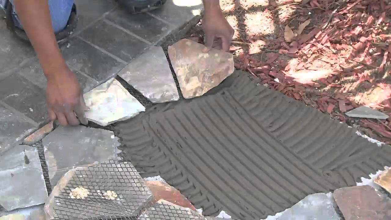 Mesh Mounted Flagstone Installation Instructions