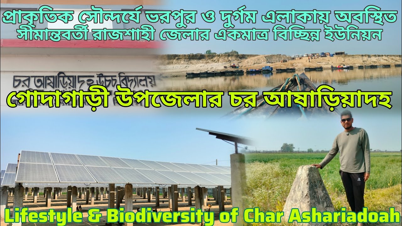রাজশাহীর সীমান্তবর্তী চর আষাড়িয়াদহ জীবনযাত্রা ও জীববৈচিত্র্য• Inaccessible Char Ashariadaha BD