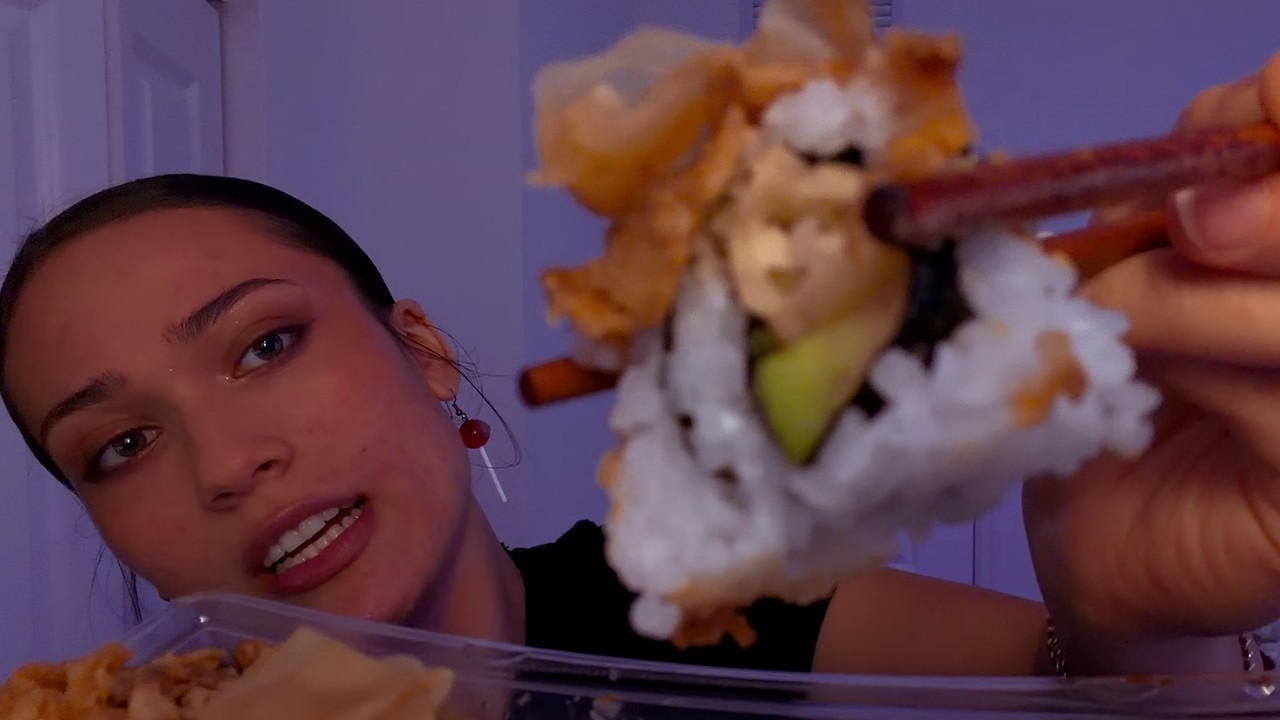 Eating Sushi ASMR | Mouth Sounds, Eating Sounds (In your ears)