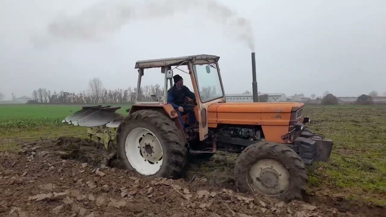 Fiat Om 1000 super dt + Trivomere Piccioni Aratura