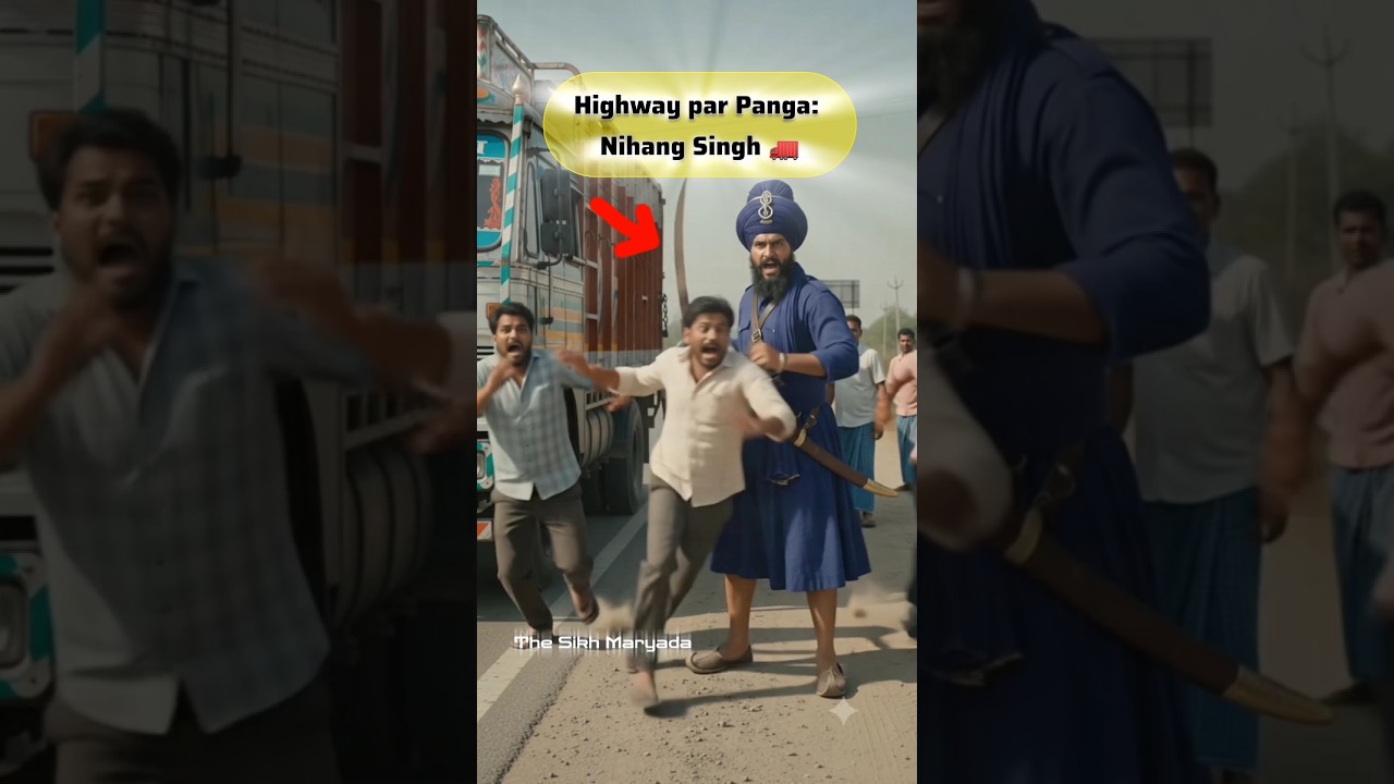 🚨 Highway par Panga: Nihang Singh ke Agge Sab Fail! 🚛 #shorts
