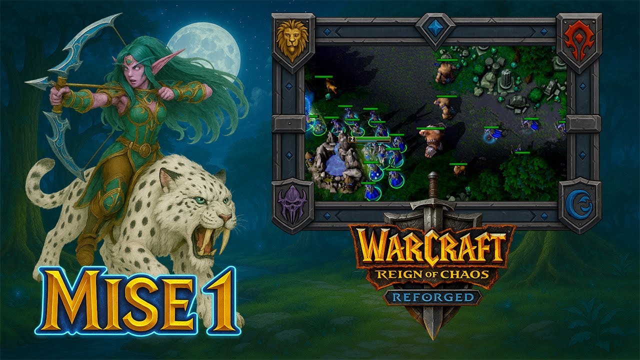 Warcraft 3 Reforged CZ Gameplay s CZ dabingem | Noční elfové – Mise 1