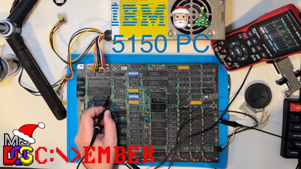 IBM 5150 Restoration Part 03 - Clock Signal Test