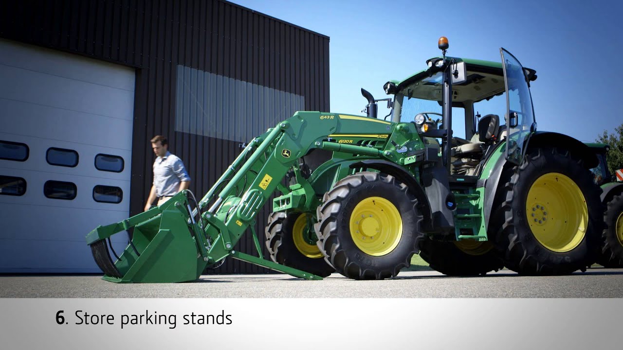 John Deere Frontloader R Series: Latch and Unlatch Procedures