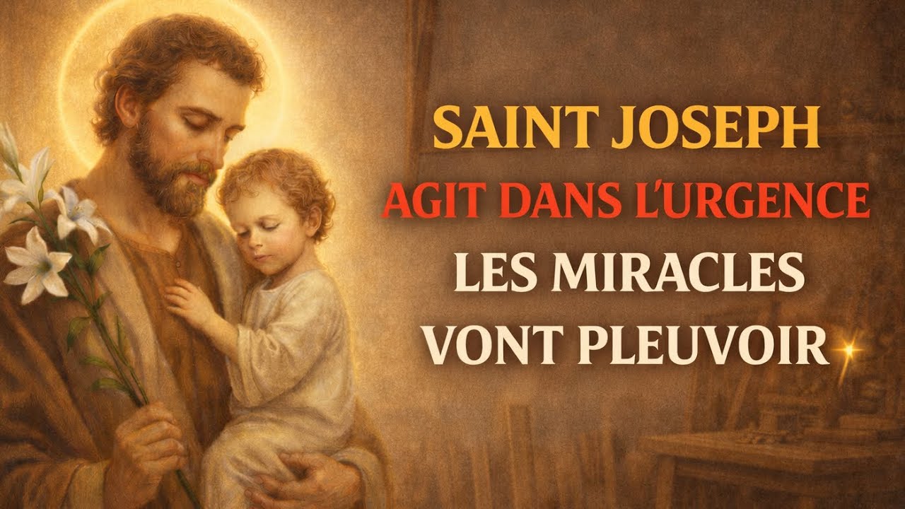 🌹 SAINT JOSEPH : PRIÈRE URGENTE pour une SITUATION BLOQUÉE 🔓