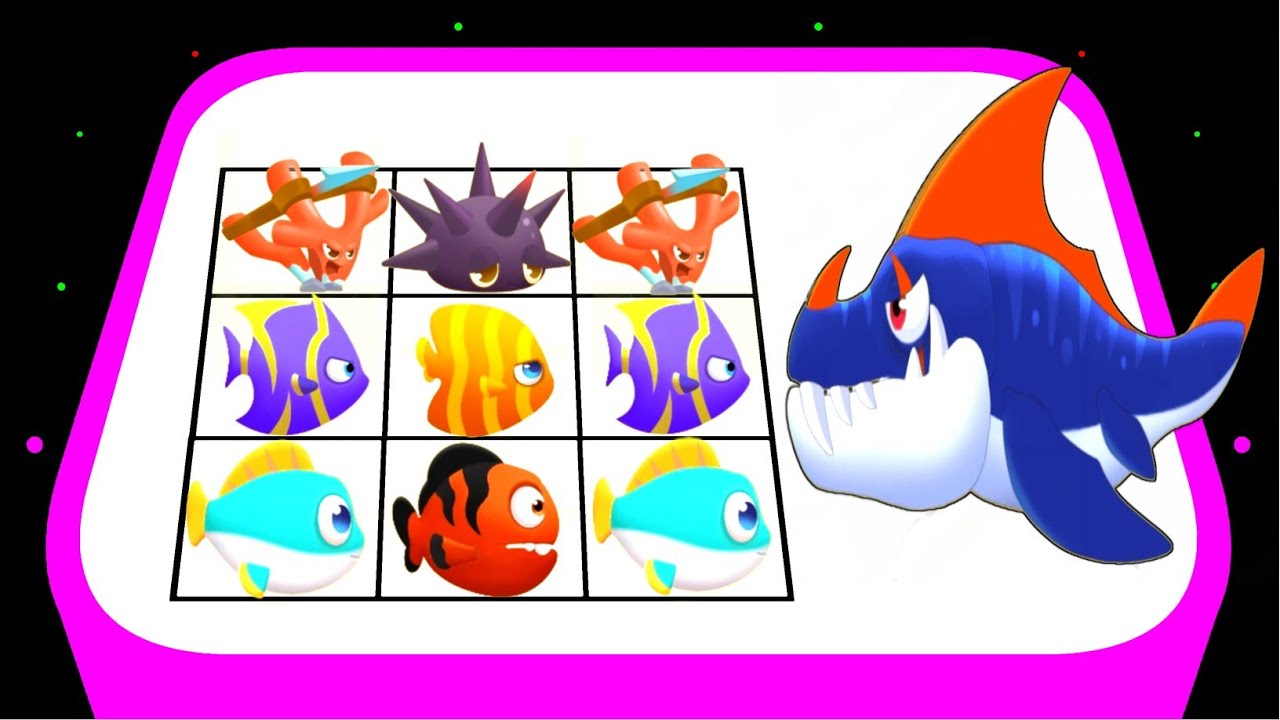Merge Fish Warfare - Fish V's Plants 🌵 Battle, Merge Master Monster Battle Gameplay 