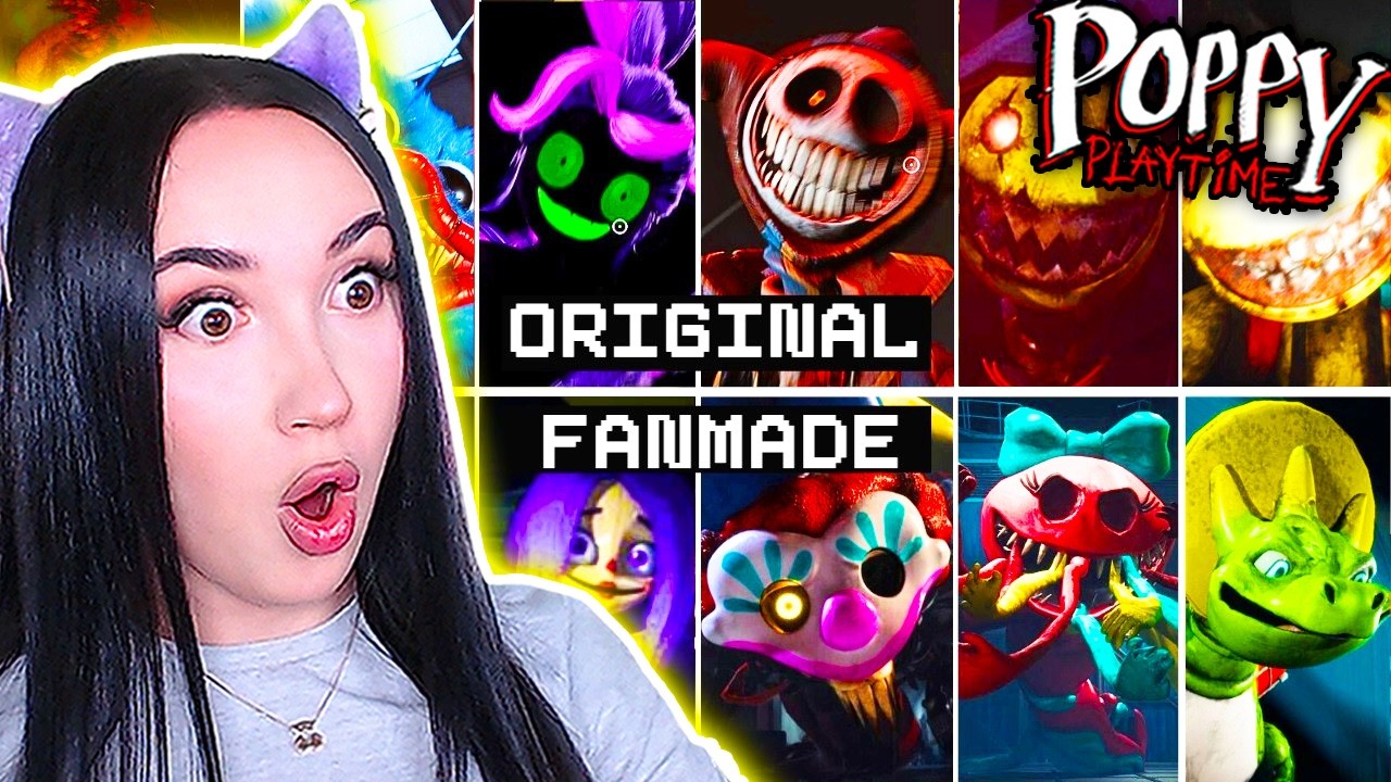 😈ВСЕ СКРИМЕРЫ ОРИГИНАЛ vs ФАНМЕЙД в ПОППИ ПЛЕЙТАЙМ 5 ➤ Poppy Playtime