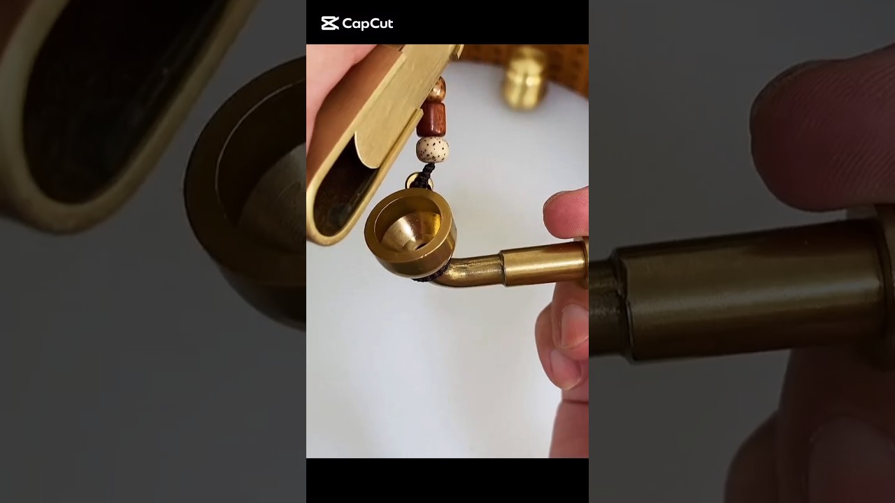 Metal smoking pipe, pipes, tobacco,Brass pipe #youtubeshort #smokingpipes