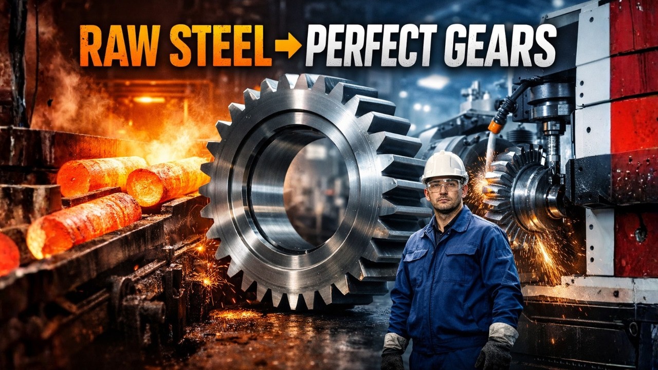 From Raw Steel to Precision Gears | Inside a Modern Gear Manufacturing Factory