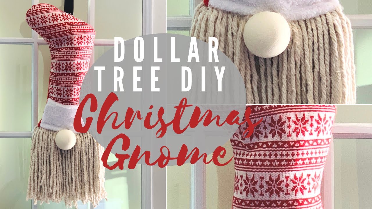 Dollar Tree DIY Christmas Gnome Wreath