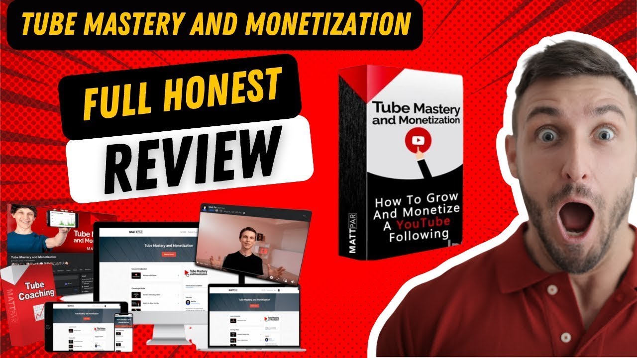 Matt Par Tube Mastery & Monetization 3.0 Full Review 2024 || Honest Review  by Easy money Alex |
