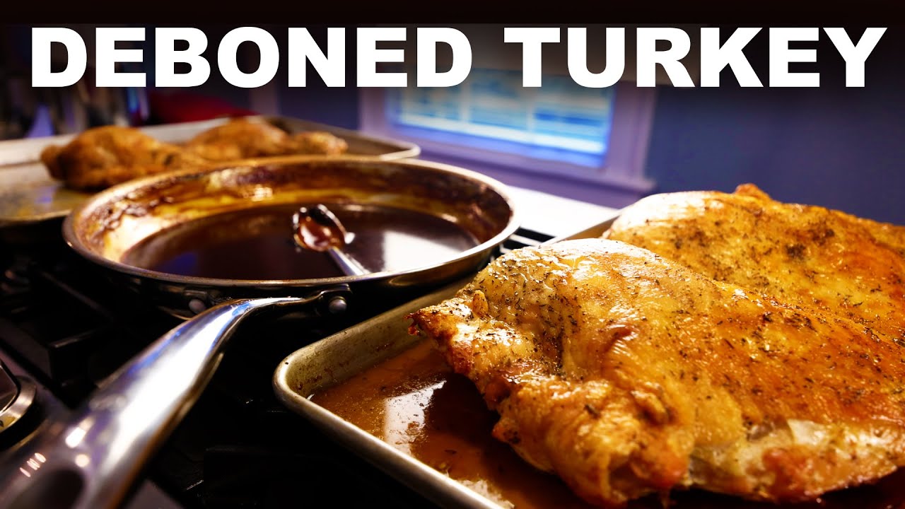 Fully deboned turkey | demi glacé made with the bones