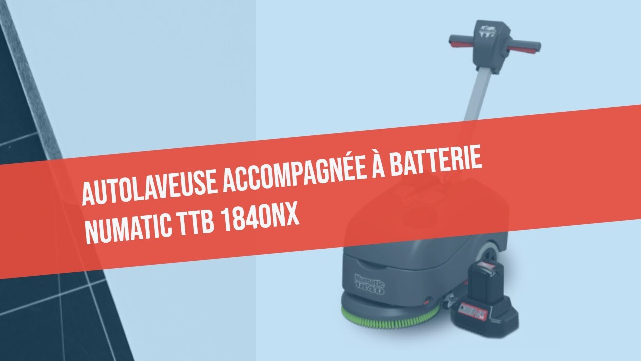 Autolaveuse accompagnée à batterie Numatic TTB1840NX