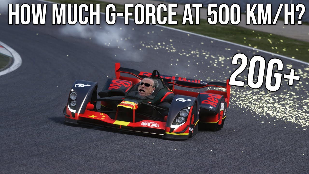 How much g-force would drivers experience at extremely high speeds?