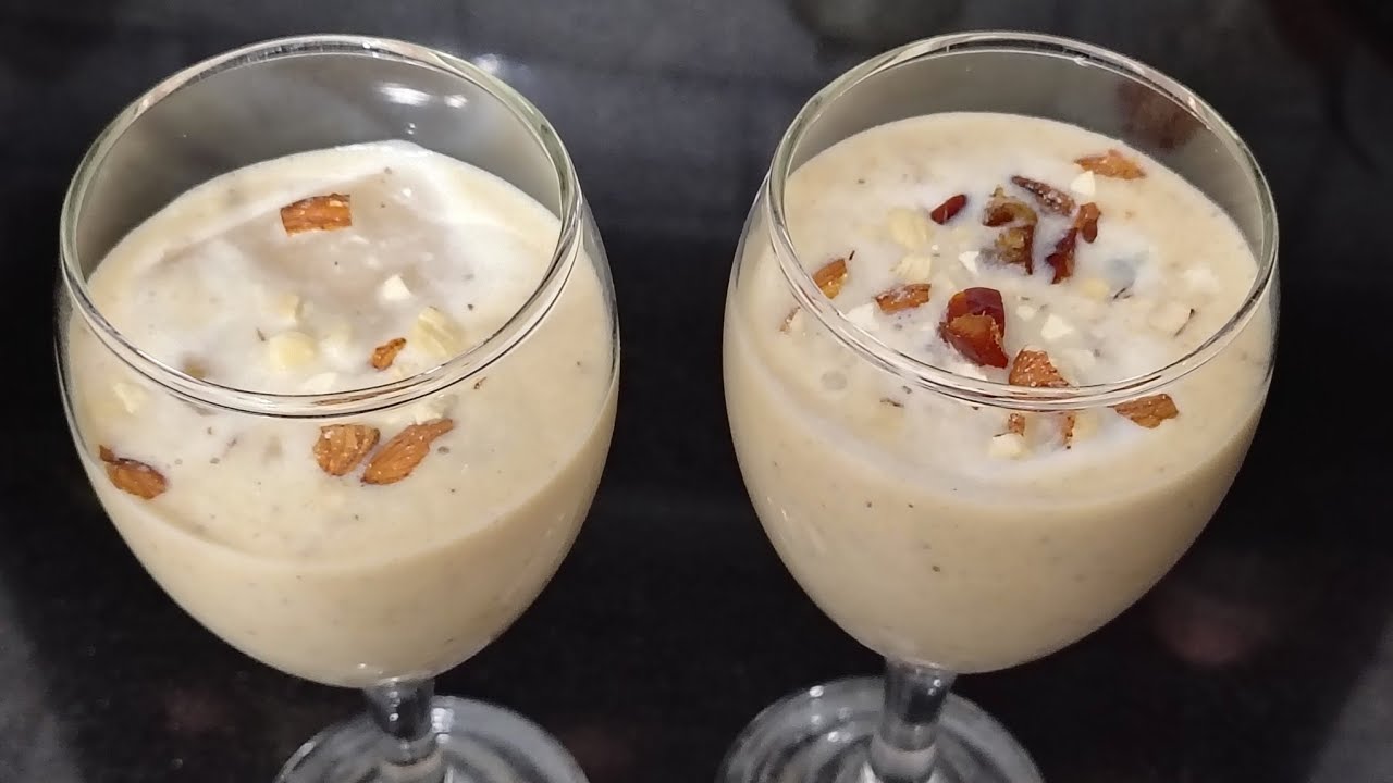 खजूर शेक रेसिपी | Summer Special Healthy Date Shake Recipe in Marathi | Energy Drink at Home