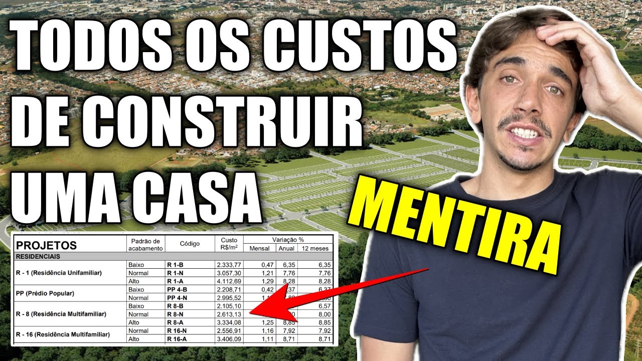 O CUSTO DE UMA CASA É UMA MENTIRA | Saiba todos os custos para construir uma casa em 2025