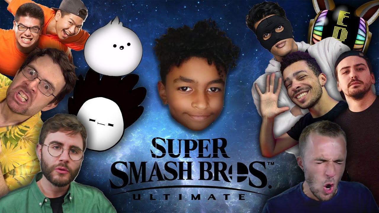EVERYONE IS HERE : Smash bros meme (special youtubers fr)